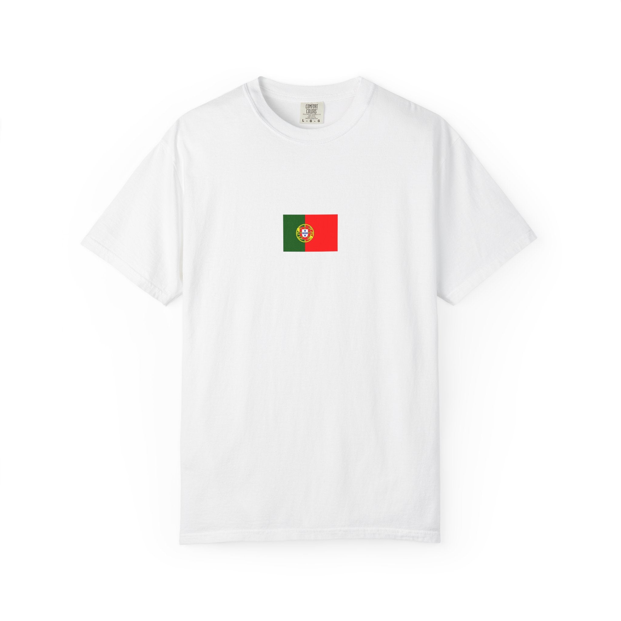 𝗣𝗢𝗥𝗧𝗨𝗚𝗔𝗟 | 𝗧‑𝗦𝗛𝗜𝗥𝗧 "Minimal Front Flag & Back Map Design" 👕🛒📦✈️🌍🚚✅