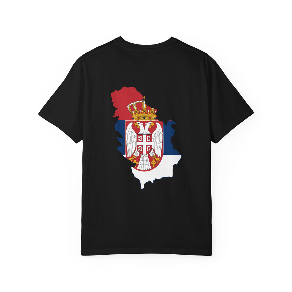 𝗦𝗘𝗥𝗕𝗜𝗔 | 𝗧‑𝗦𝗛𝗜𝗥𝗧 "Minimal Front Flag &amp; Back Map Design" 👕🛒📦✈️🌍🚚✅