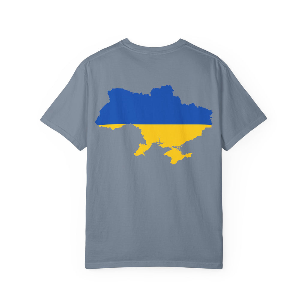 𝗨𝗞𝗥𝗔𝗜𝗡𝗘 | 𝗧-𝗦𝗛𝗜𝗥𝗧 "Minimal Front Flag &amp; Back Map Design" 👕🛒📦✈️🌍🚚✅