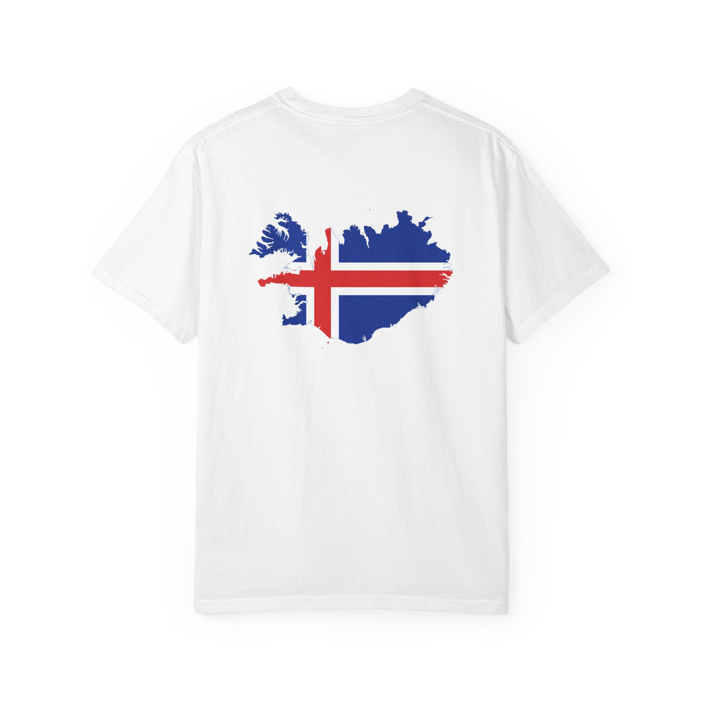 𝗜𝗖𝗘𝗟𝗔𝗡𝗗 | 𝗧‑𝗦𝗛𝗜𝗥𝗧 "Minimal Front Flag & Back Map Design" 👕🛒📦✈️🌍🚚✅