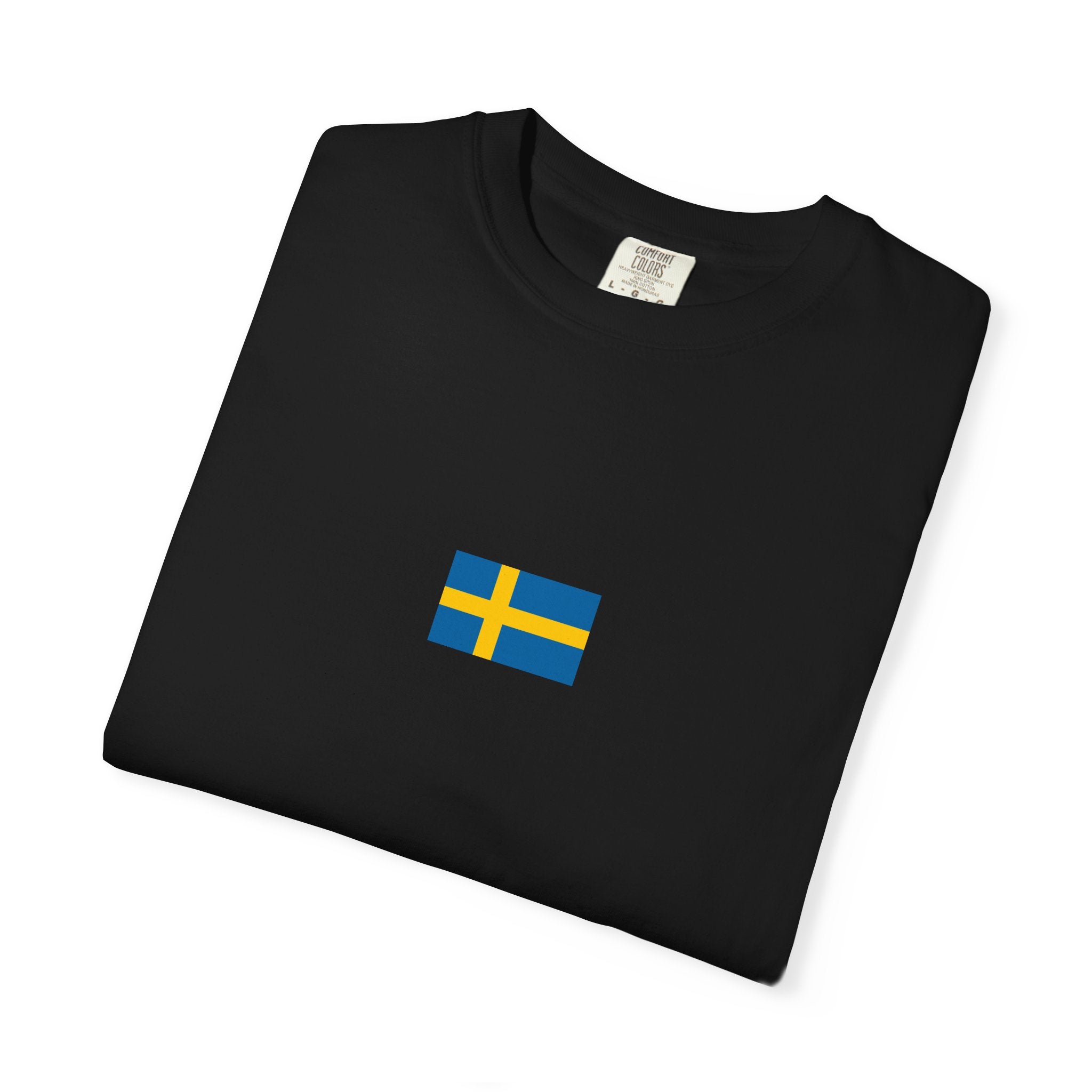 Sweden Flag T-Shirt — Swedish Map & Flag Graphic Tee