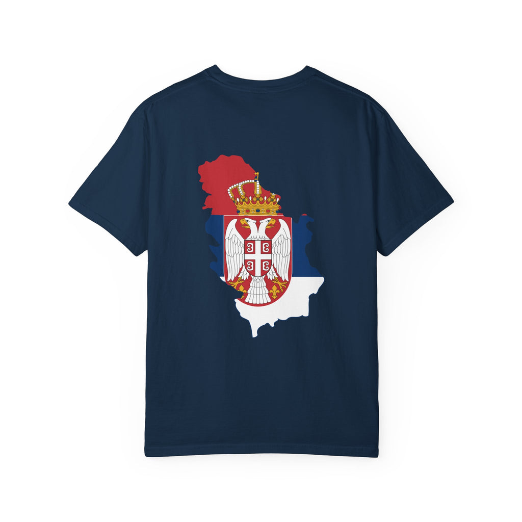 𝗦𝗘𝗥𝗕𝗜𝗔 | 𝗧‑𝗦𝗛𝗜𝗥𝗧 "Minimal Front Flag &amp; Back Map Design" 👕🛒📦✈️🌍🚚✅