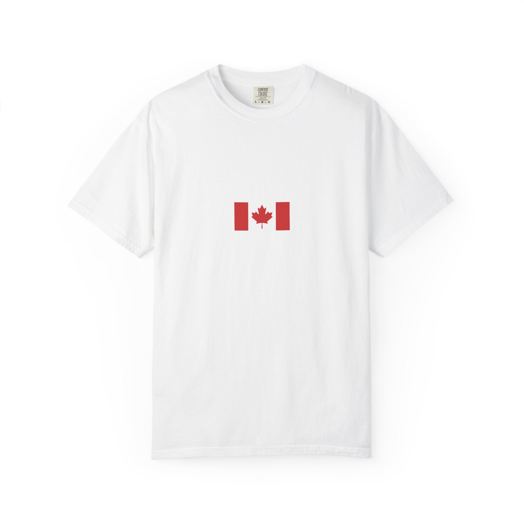 Canada Flag Map T-Shirt — Canadian Maple Leaf Graphic Tee