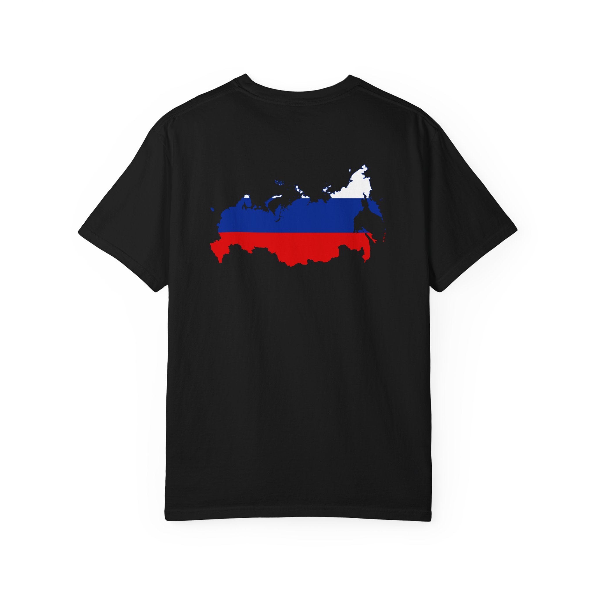 𝗥𝗨𝗦𝗦𝗜𝗔 | 𝗧‑𝗦𝗛𝗜𝗥𝗧 "Minimal Front Flag & Back Map Design" 👕🛒📦✈️🌍🚚✅