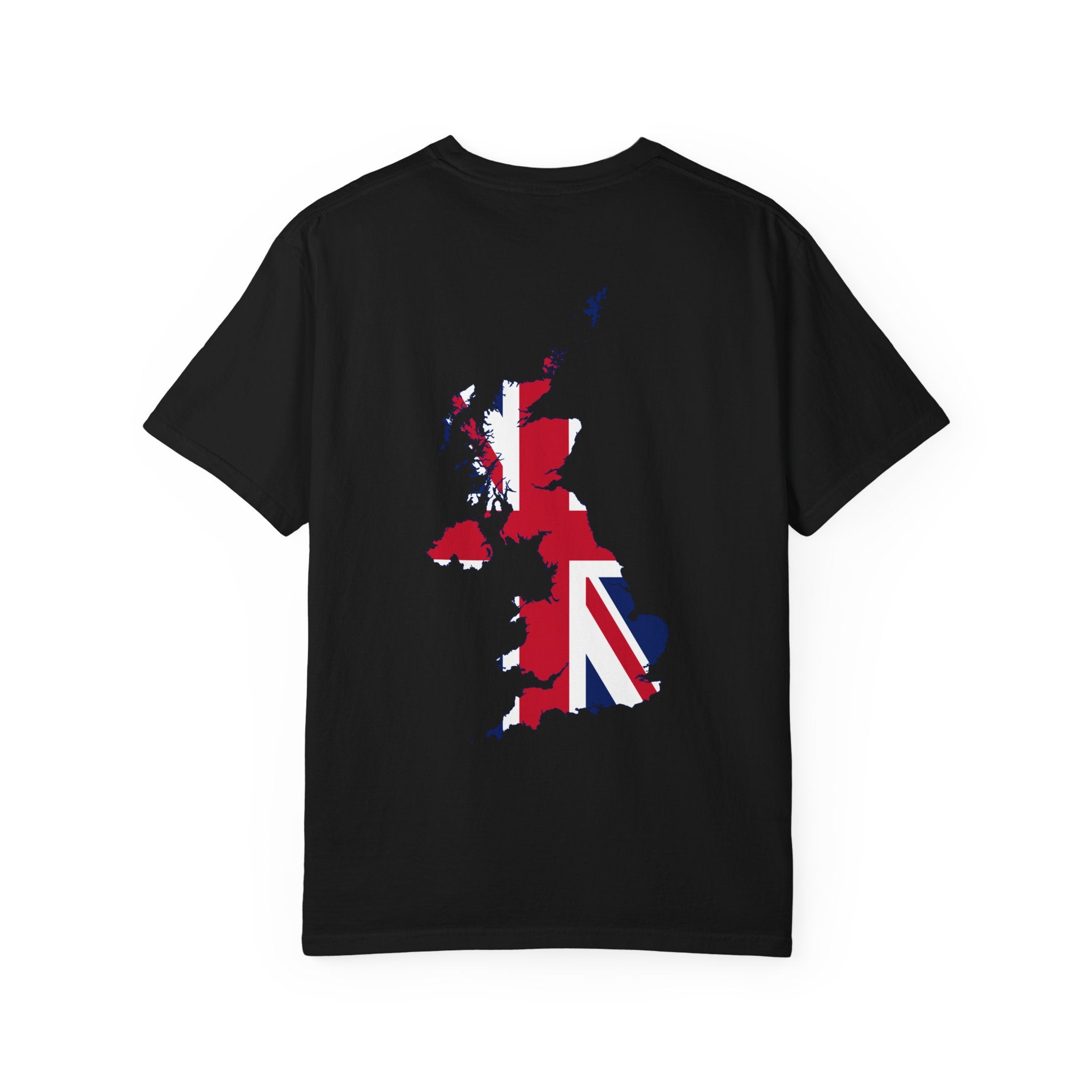 𝗨𝗡𝗜𝗧𝗘𝗗 𝗞𝗜𝗡𝗚𝗗𝗢𝗠 | 𝗧-𝗦𝗛𝗜𝗥𝗧 "Minimal Front Flag & Back Map Design" 👕🛒📦✈️🌍🚚✅