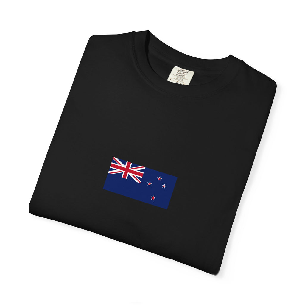 𝗡𝗘𝗪 𝗭𝗘𝗔𝗟𝗔𝗡𝗗 | 𝗧‑𝗦𝗛𝗜𝗥𝗧 "Minimal Front Flag & Back Map Design" 👕🛒📦✈️🌍🚚✅