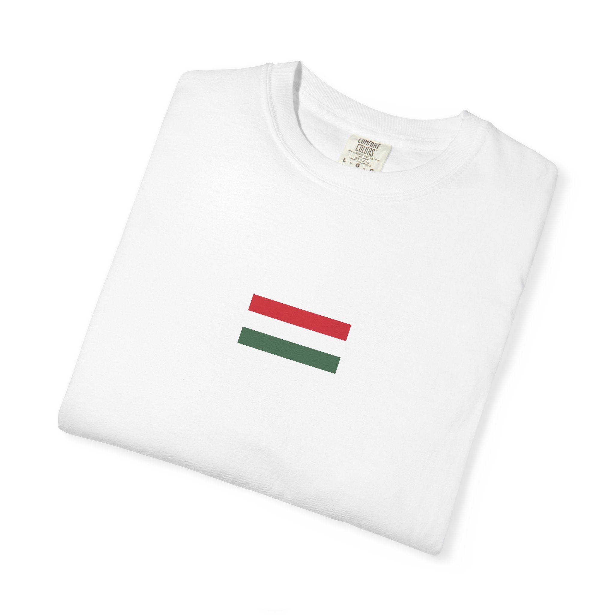 𝗛𝗨𝗡𝗚𝗔𝗥𝗬 | 𝗧‑𝗦𝗛𝗜𝗥𝗧 "Minimal Front Flag & Back Map Design" 👕🛒📦✈️🌍🚚✅