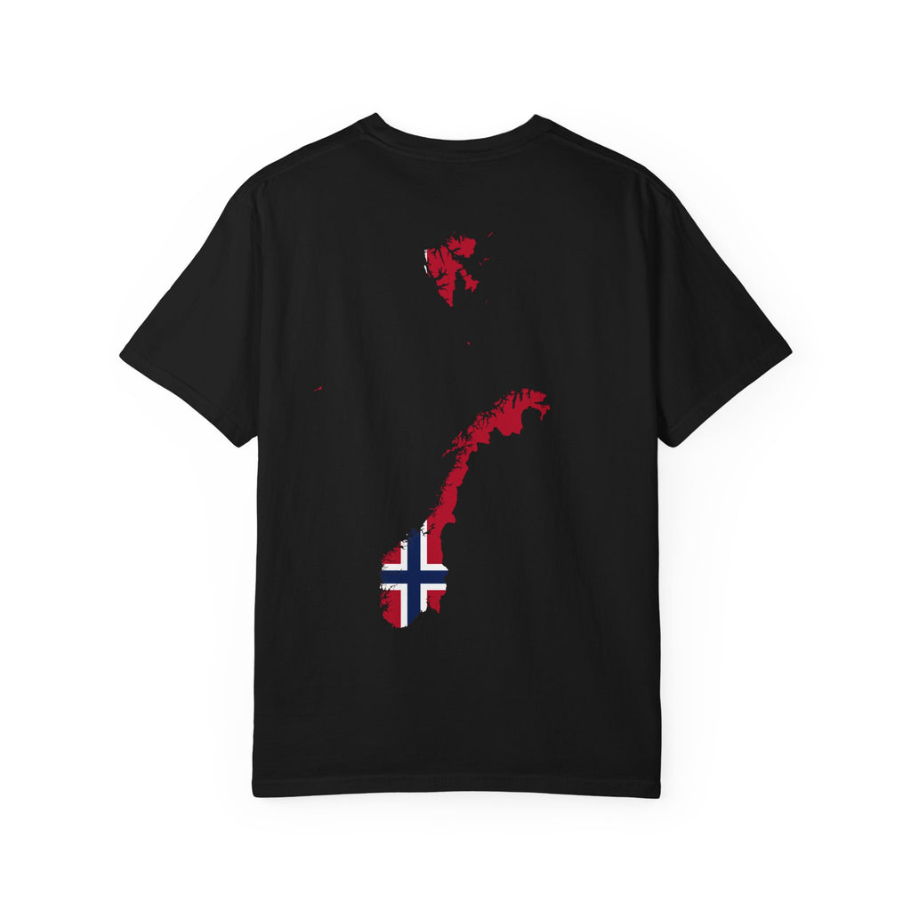 𝗡𝗢𝗥𝗪𝗔𝗬 | 𝗧‑𝗦𝗛𝗜𝗥𝗧 "Minimal Front Flag & Back Map Design" 👕🛒📦✈️🌍🚚✅