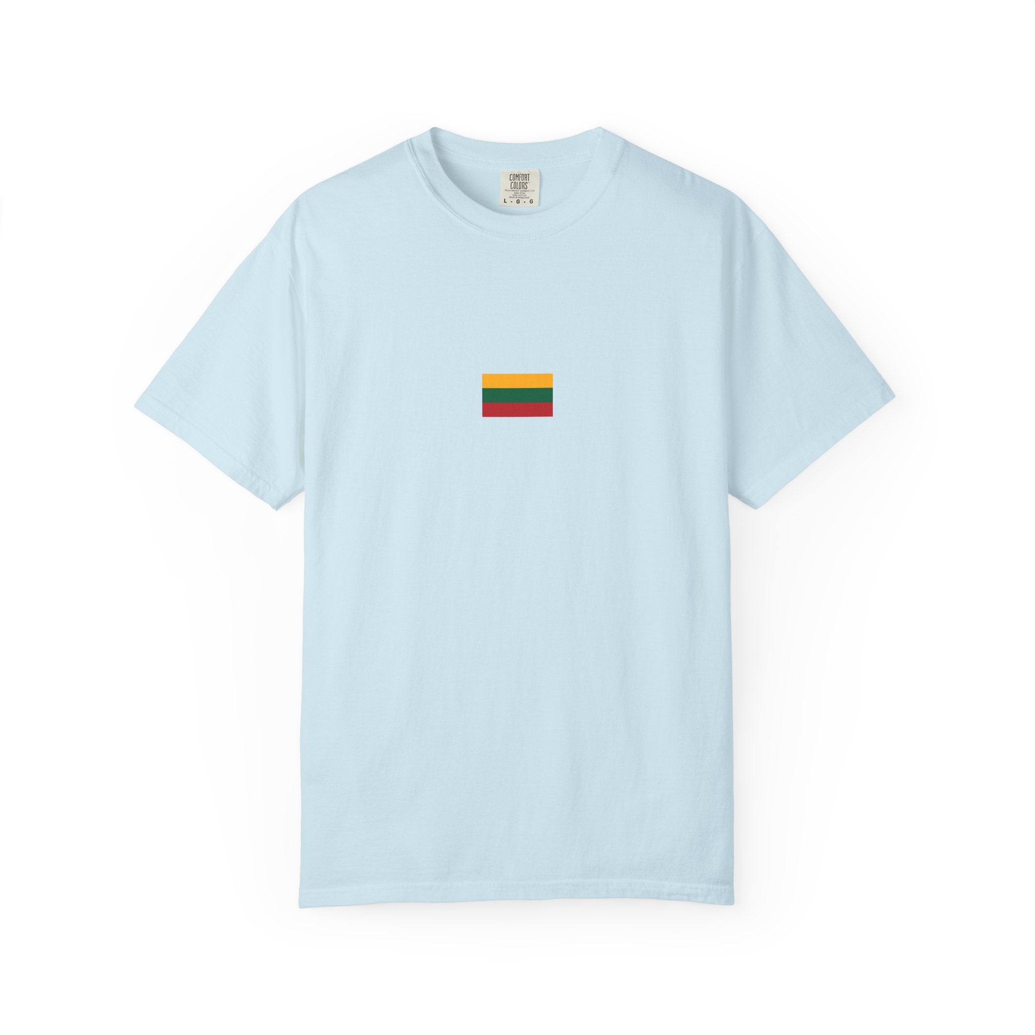 𝗟𝗜𝗧𝗛𝗨𝗔𝗡𝗜𝗔 | 𝗧‑𝗦𝗛𝗜𝗥𝗧 "Minimal Front Flag & Back Map Design" 👕🛒📦✈️🌍🚚✅
