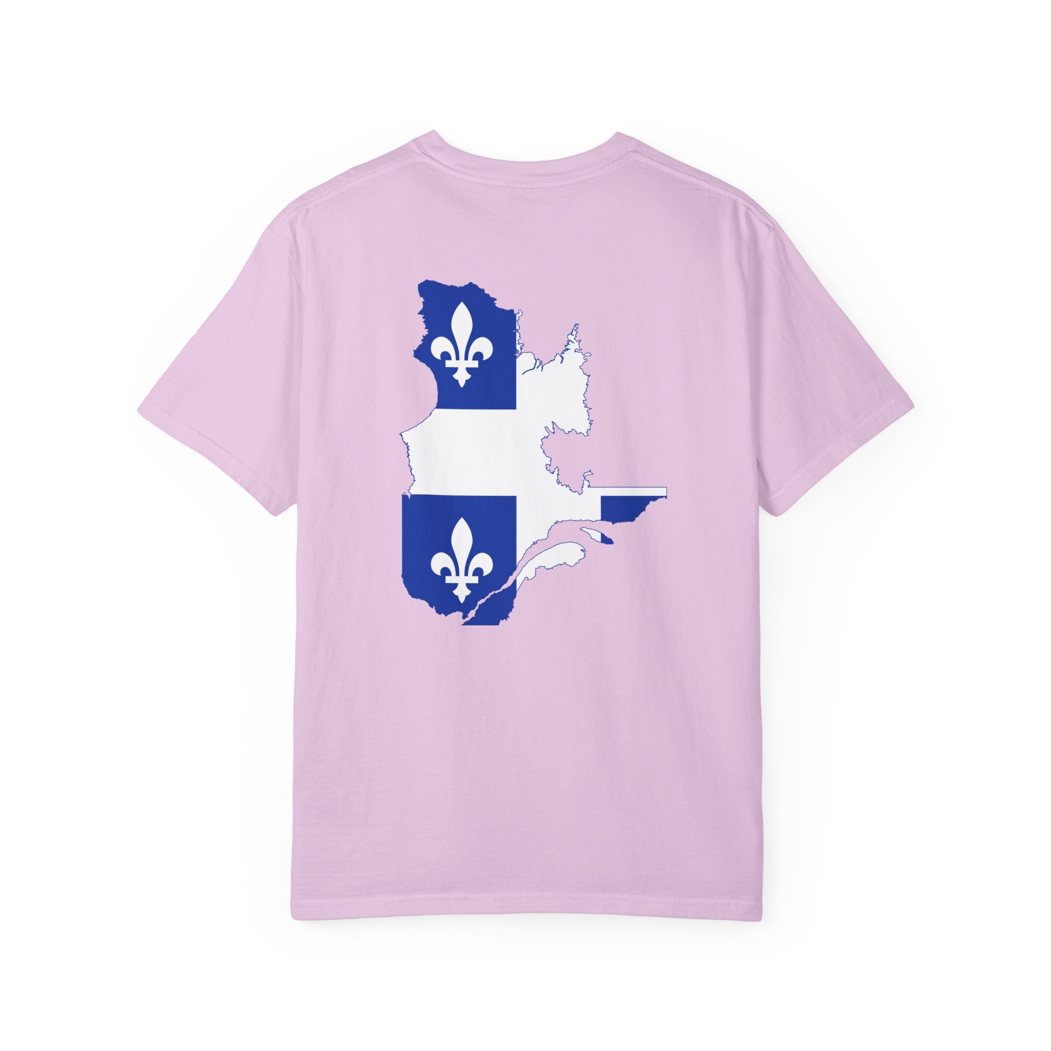 𝗤𝗨𝗘𝗕𝗘𝗖 | 𝗧‑𝗦𝗛𝗜𝗥𝗧 "Minimal Front Flag & Back Map Design" 👕🛒📦✈️🌍🚚✅